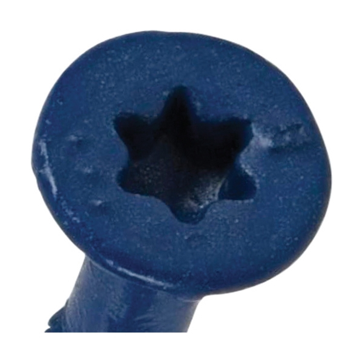Concrete Screw Anchor, Power Pro, Blue, Star-Drive, Flat-Head, 3/16 in x 4 in - 3