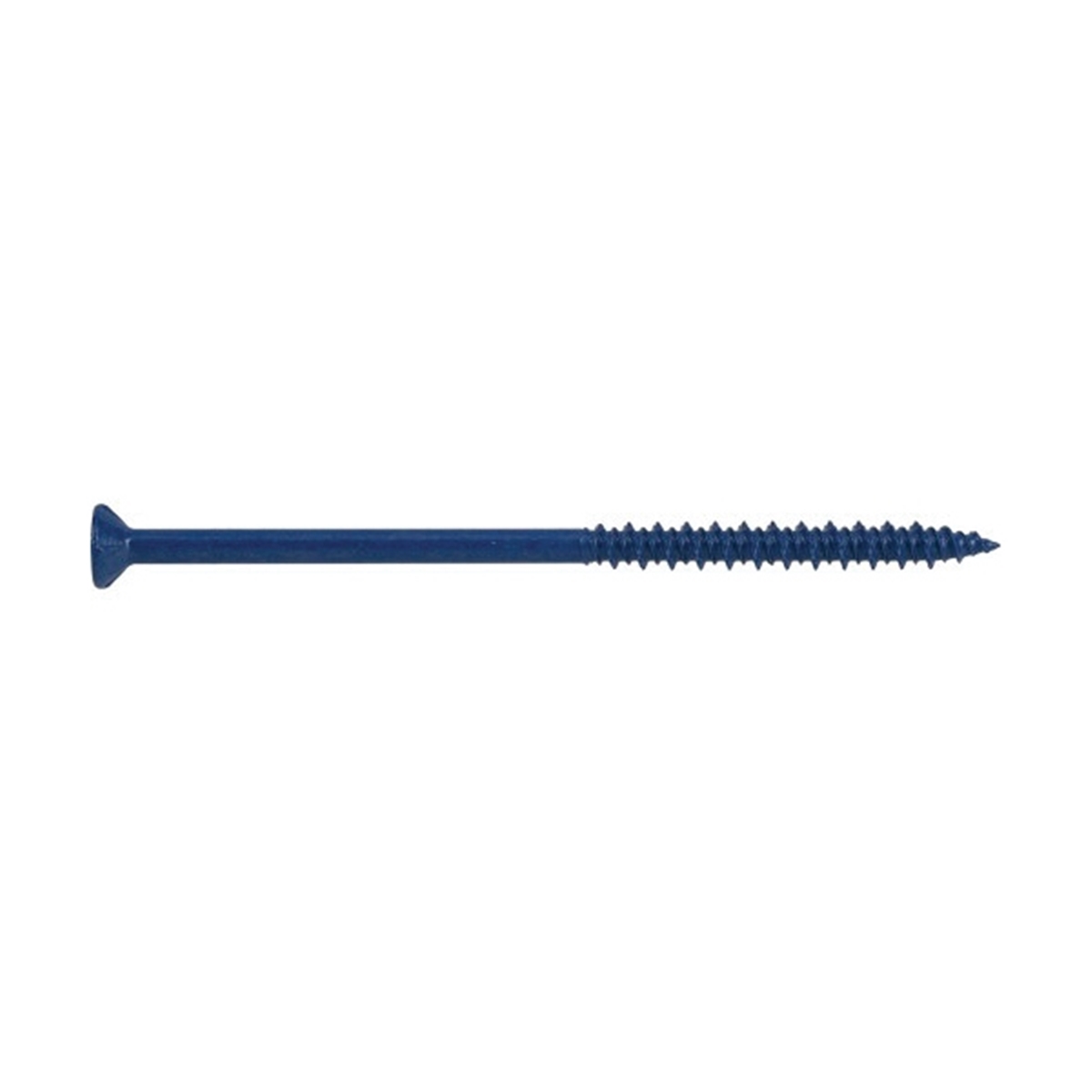 Concrete Screw Anchor, Power Pro, Blue, Star-Drive, Flat-Head, 3/16 in x 4 in - 4