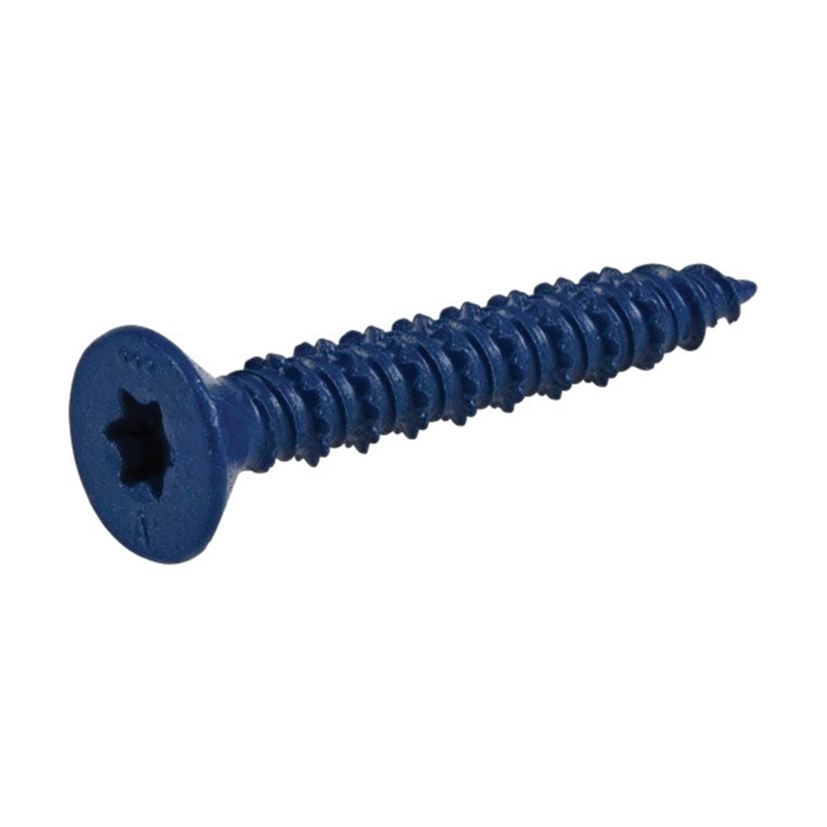 376531 Concrete Screw Anchor, 1/4 in Dia, 1-3/4 in L, Carbon Steel, Epoxy-Coated, 100/PK