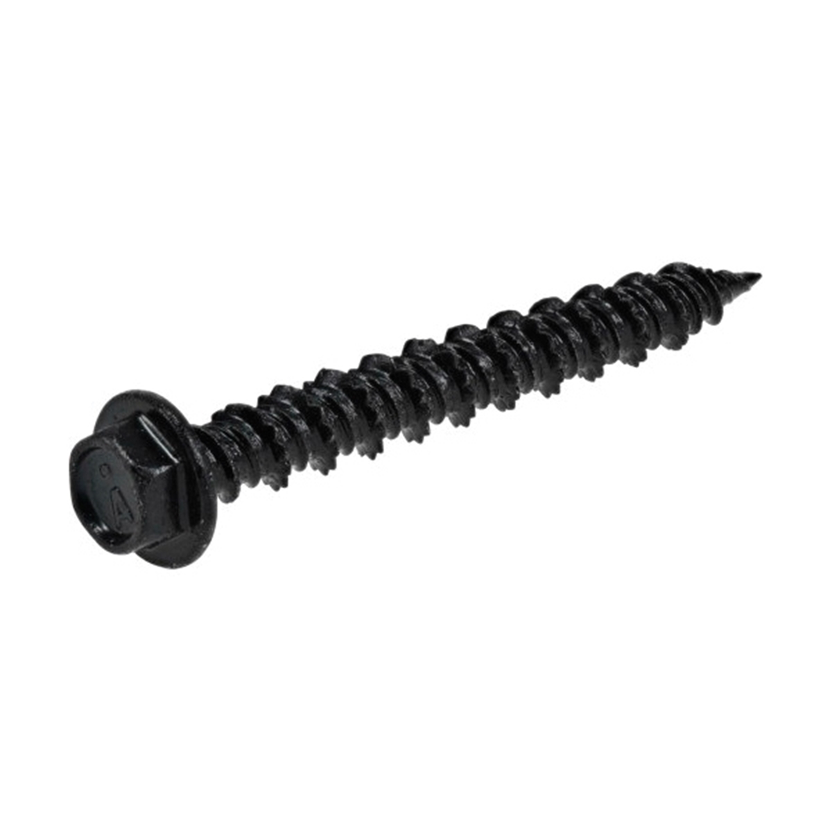 376576 Concrete Screw Anchor, 3/16 in Dia, 1-3/4 in L, Carbon Steel, Epoxy-Coated, 100/PK