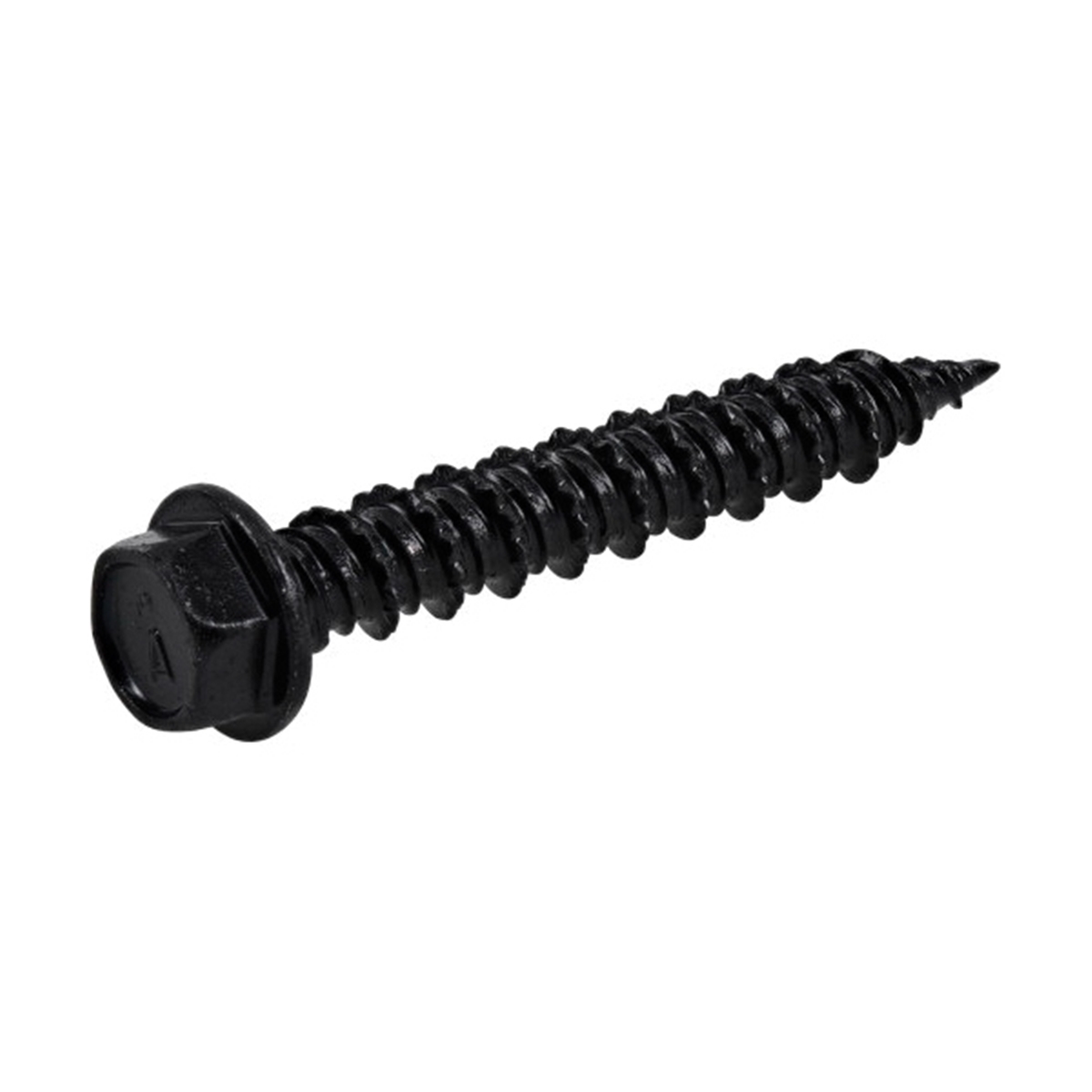 376584 Concrete Screw Anchor, 1/4 in Dia, 1-3/4 in L, Carbon Steel, Epoxy-Coated, 100/PK