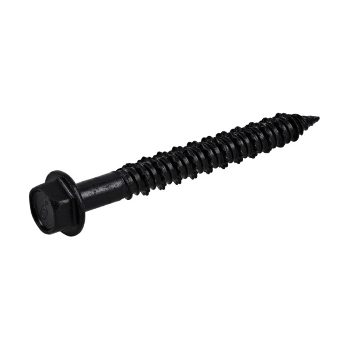 376585 Concrete Screw Anchor, 1/4 in Dia, 2-1/4 in L, Carbon Steel, Epoxy-Coated, 100/PK