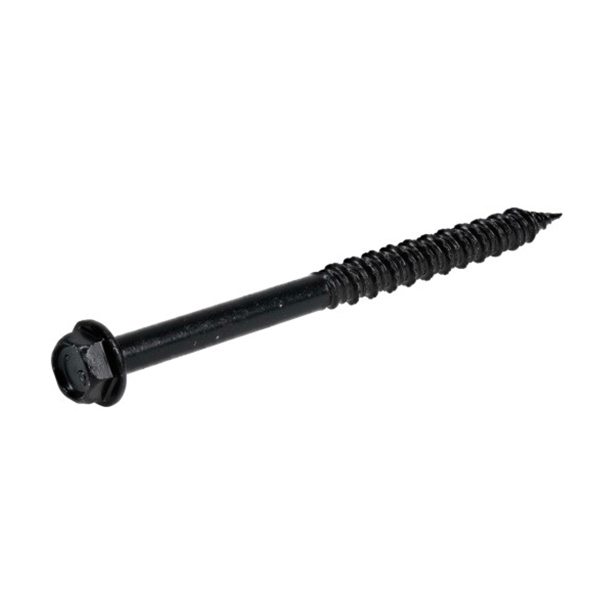 376587 Concrete Screw Anchor, 1/4 in Dia, 3-1/4 in L, Carbon Steel, Epoxy-Coated, 100/PK
