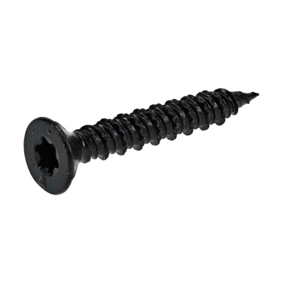 376606 Concrete Screw Anchor, 1/4 in Dia, 1-3/4 in L, Carbon Steel, Epoxy-Coated, 100/PK