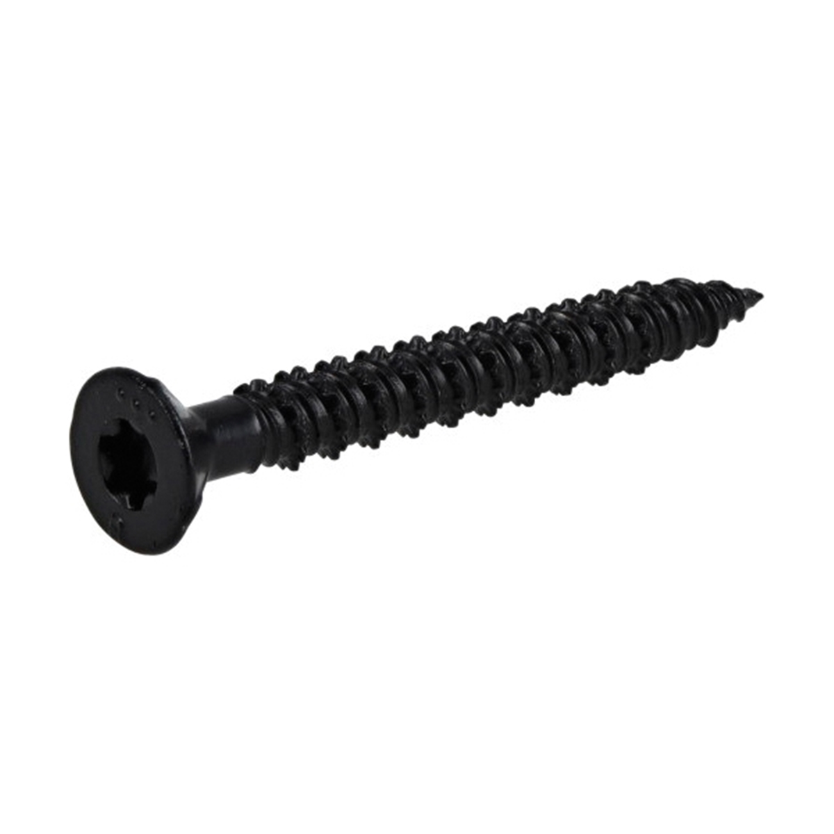 376607 Concrete Screw Anchor, 1/4 in Dia, 2-1/4 in L, Carbon Steel, Epoxy-Coated, 100/PK