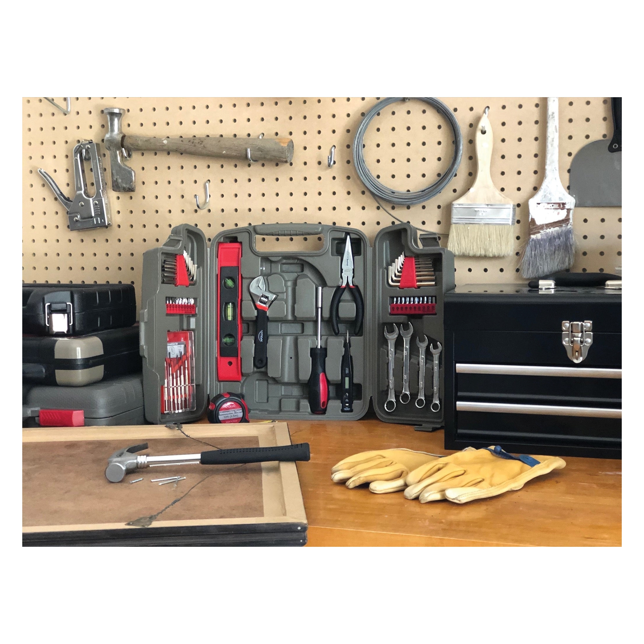 Household/Mechanic Hand Tool Set, Apollo Precision Tools, 53-Piece - 3