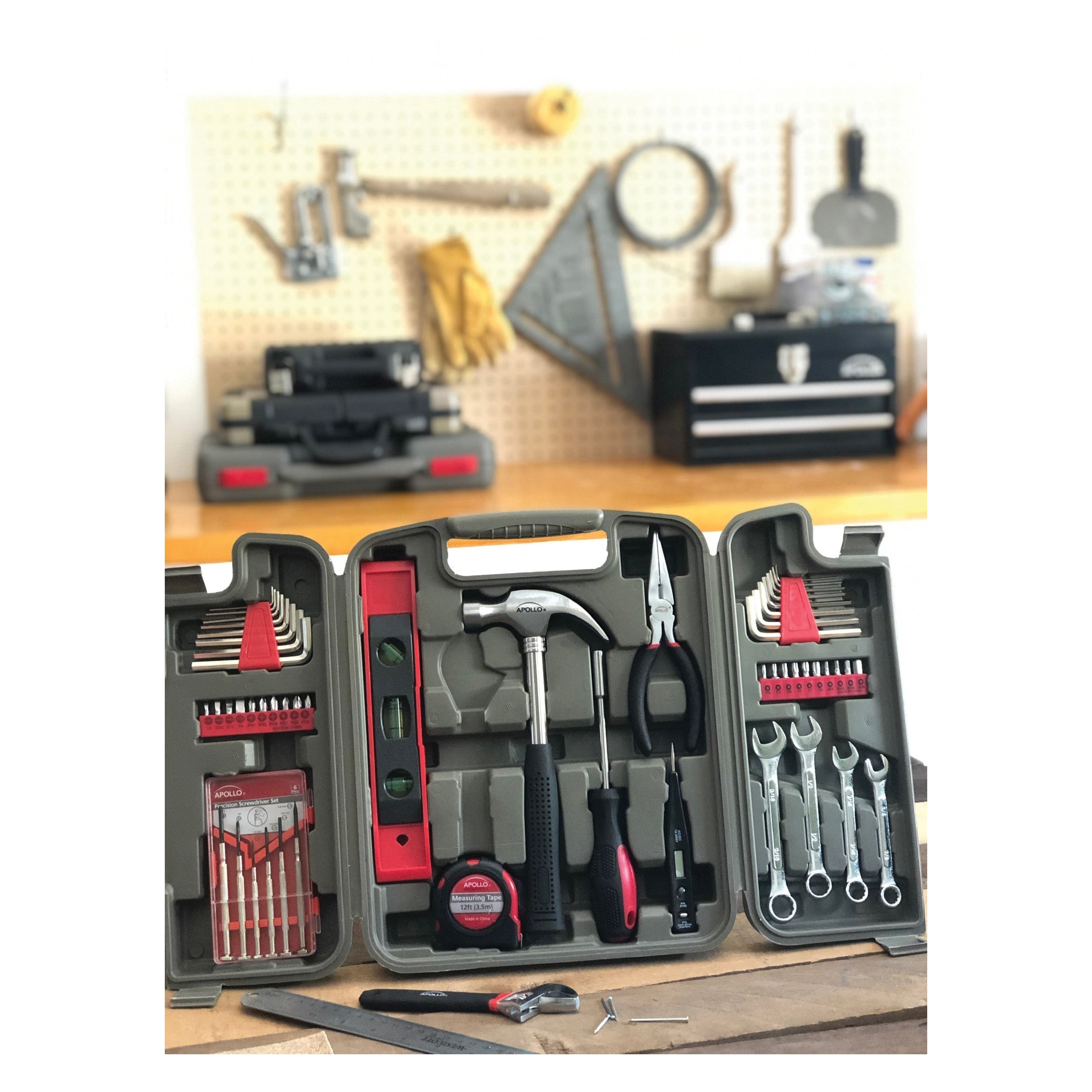 Household/Mechanic Hand Tool Set, Apollo Precision Tools, 53-Piece - 5