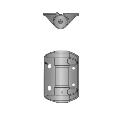 Narrow Spring T-Hinge, National Hardware, Polymer/Stainless Steel, Black, 55 lb - 5