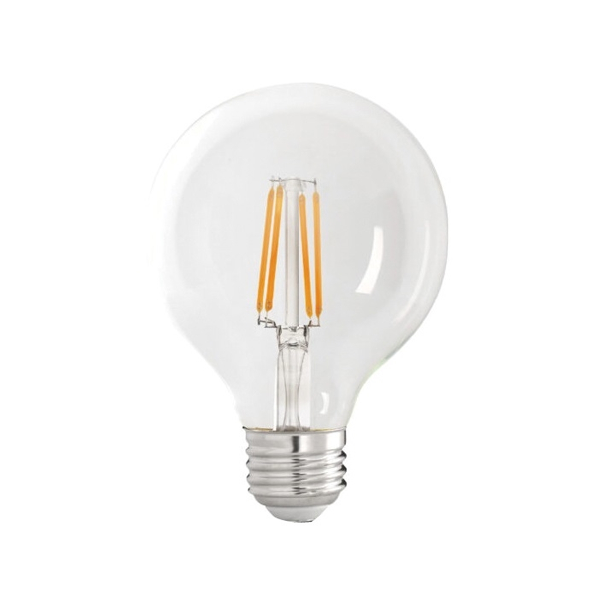 G25100950CA/FIL/3 LED Bulb, Decorative, G25 Lamp, 100 W Equivalent, E26 Lamp Base, Dimmable, Clear