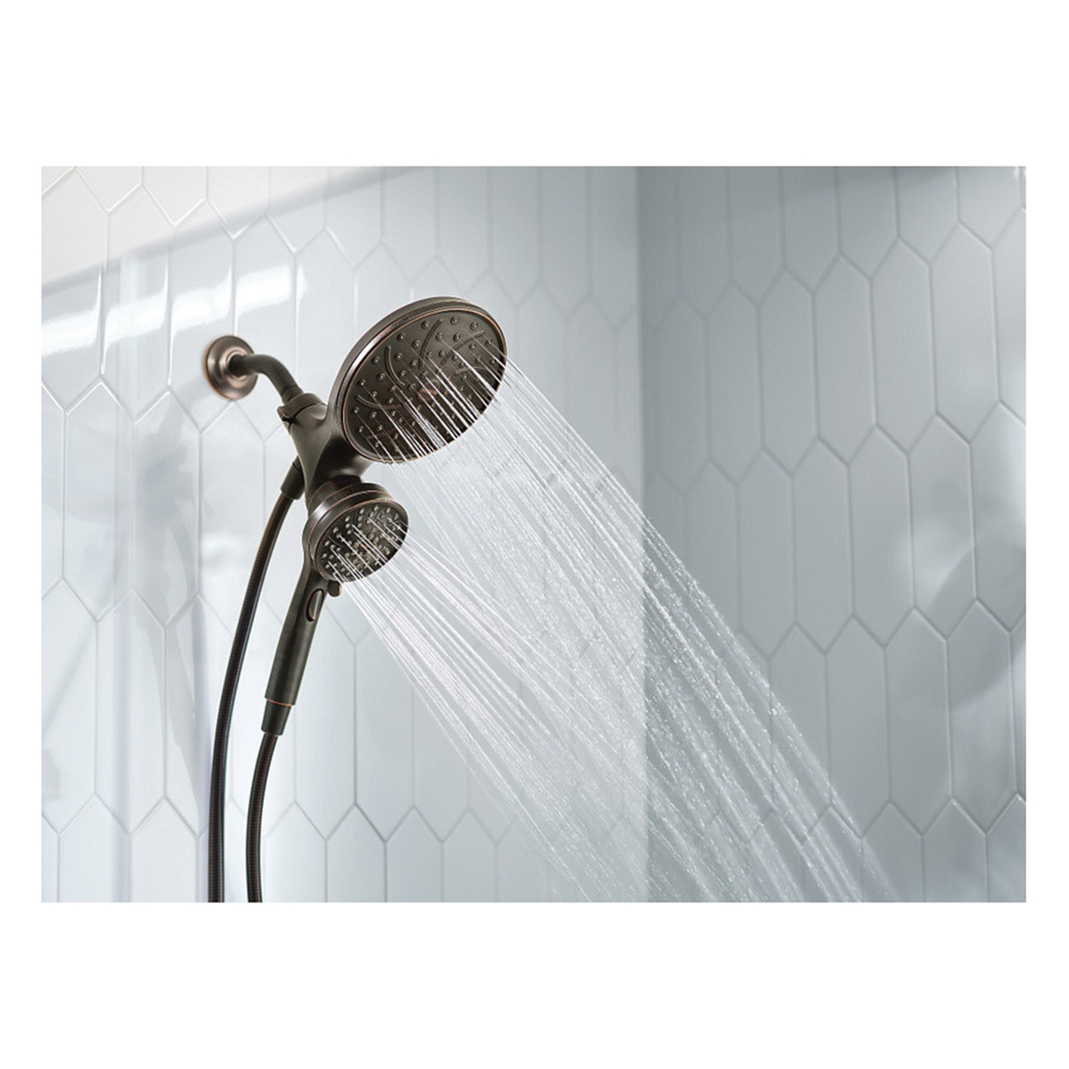 Brecklyn Shower Faucet with Handshower, Moen, Mediterranean Bronze - 2