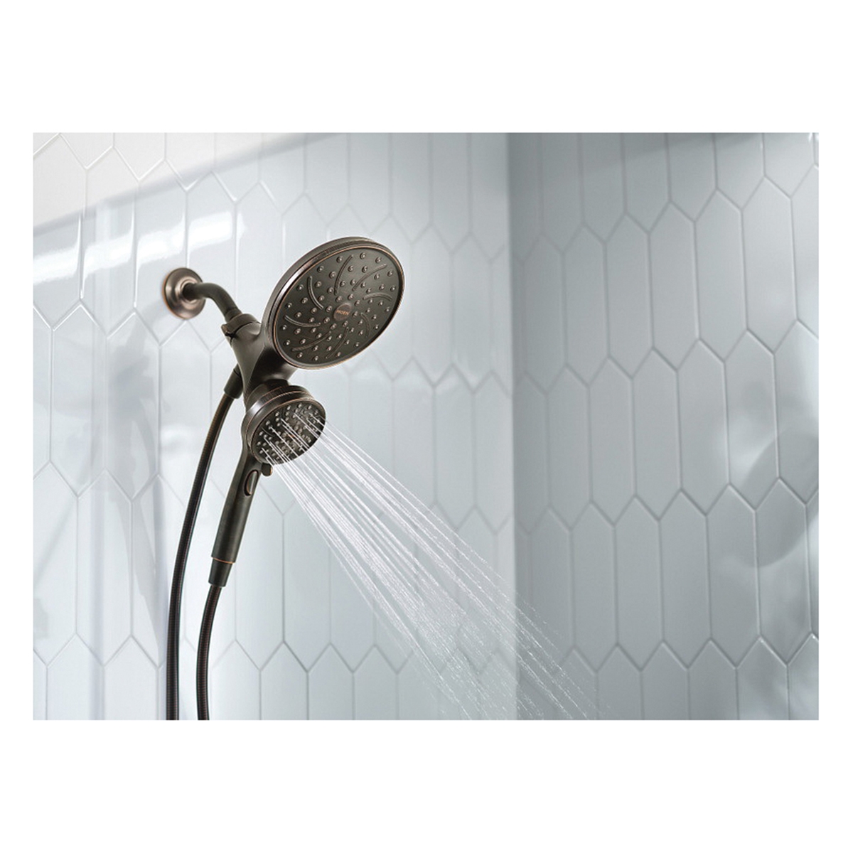 Brecklyn Shower Faucet with Handshower, Moen, Mediterranean Bronze - 3