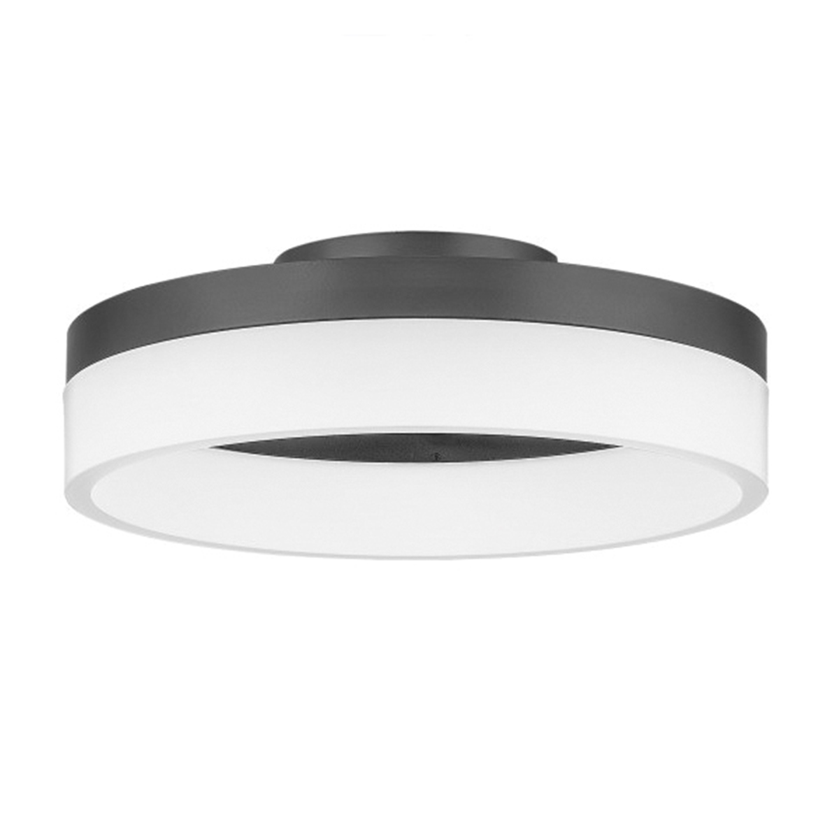 Cohen Flush Ceiling Light, Quoizel, Integrated LEDs, Bronze, 12 in W - 2