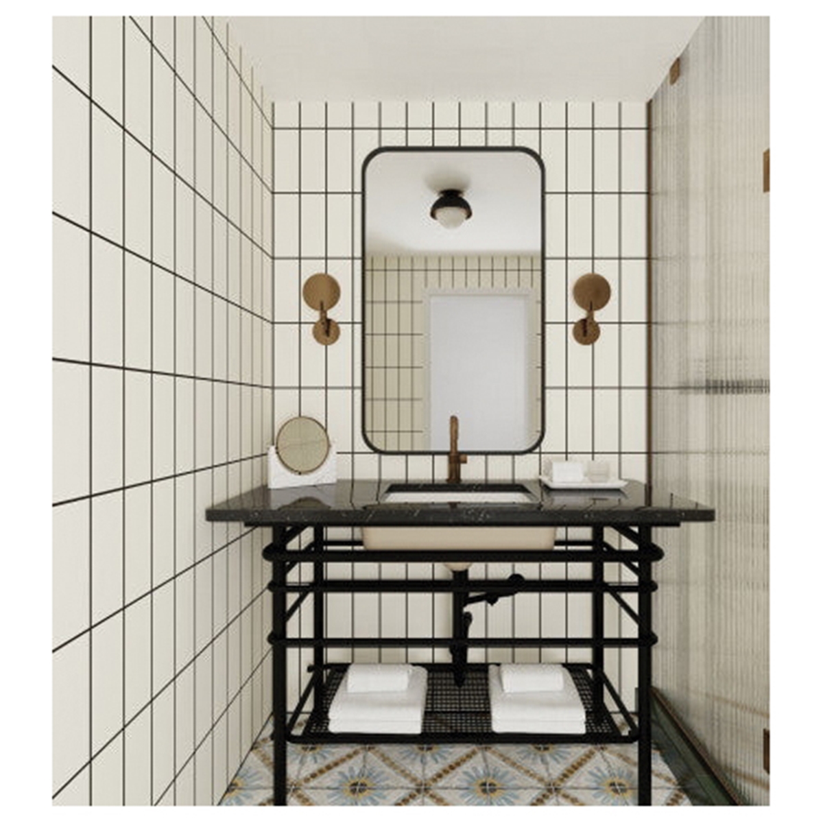 Catch Wall Tile, Emser Tile, 4 in W x 16 in L, Pressed Edge, Ceramic, Ice, Glazed/Matte - 2