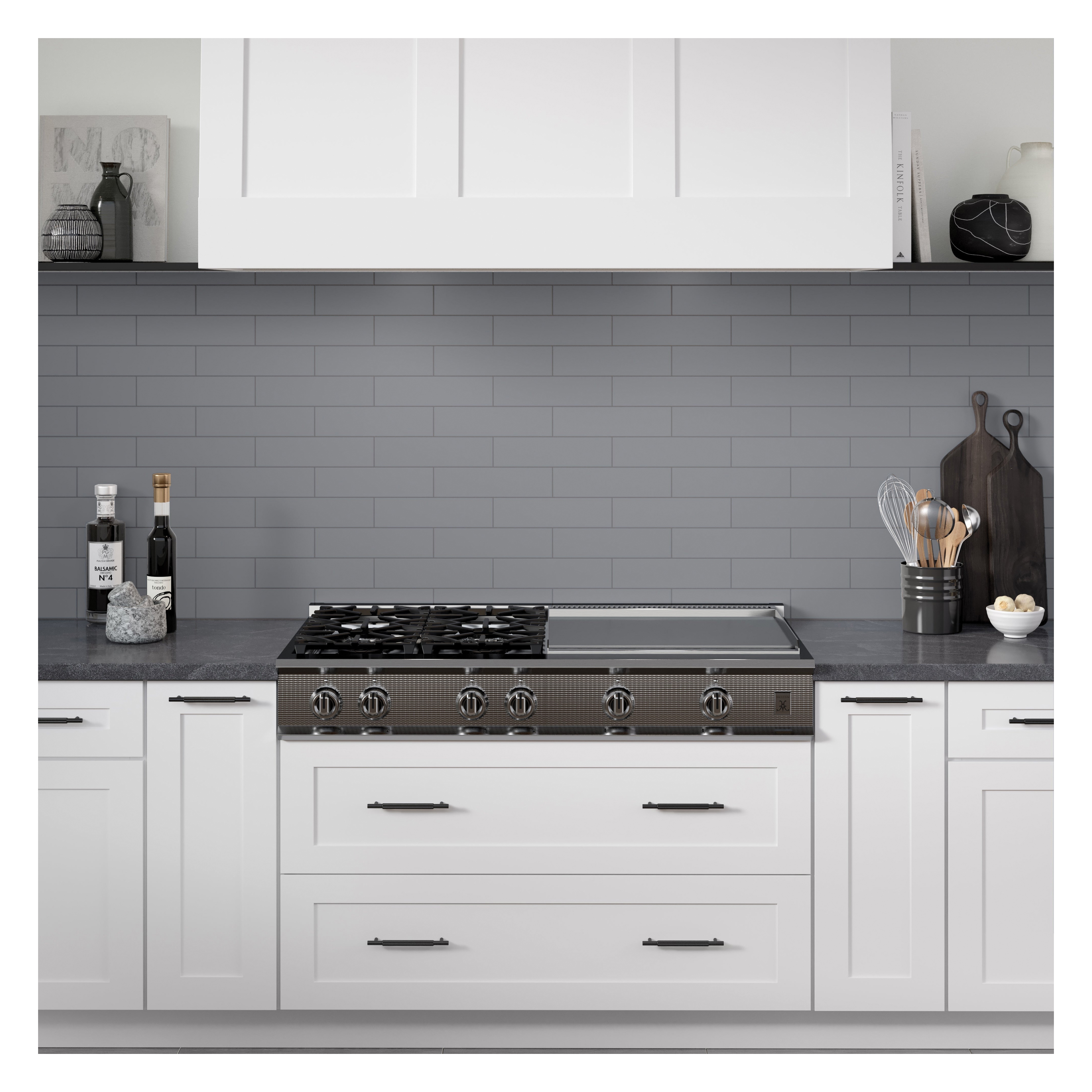 Catch Wall Tile, Emser Tile, 4 in W x 16 in L, Pressed Edge, Ceramic, Silicon, Glazed/Matte - 2