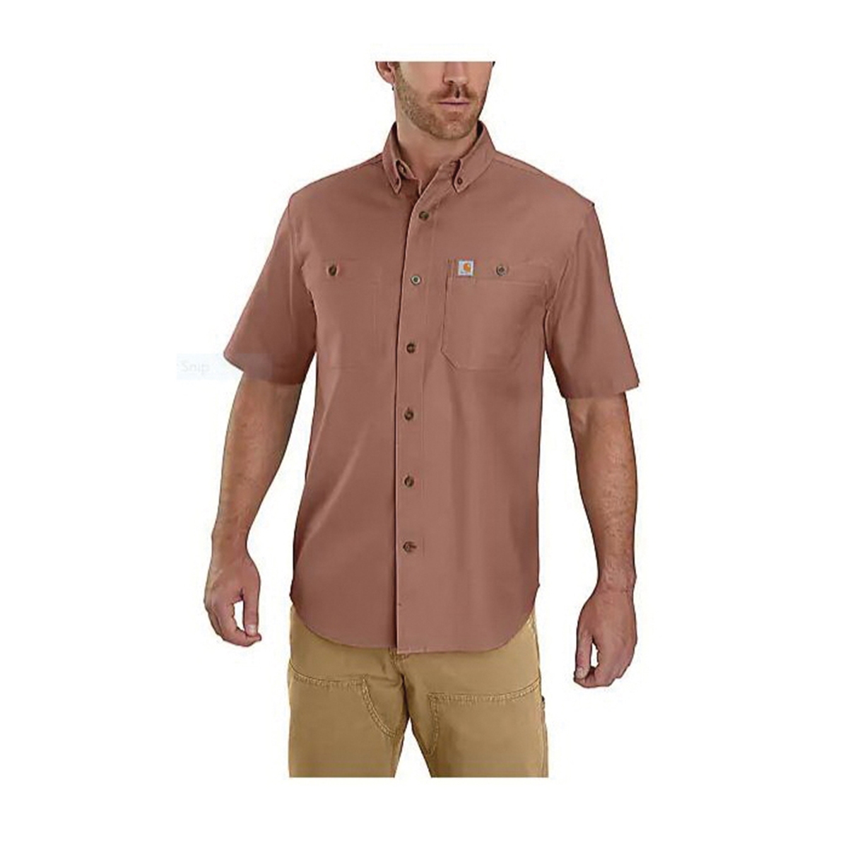 Carhartt 105182 T-Shirt, S, Regular, Cotton/Polyester, Rib-Knit