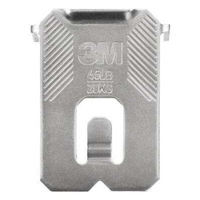 3M CLAW 3PH45-1ES Drywall Picture Hanger, 45 lb, Steel, 1/8 in Projection, Hanging, Wall Mounting