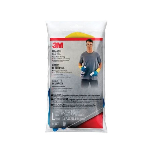 3M HHCGLGP1-DC Cleaning Gloves, L, Natural Rubber Latex - 2