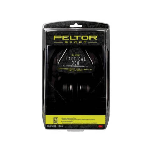 PELTOR Sport Tactical 300 TAC300-OTH Electronic Hearing Protector, 24 dB NRR, Vented, Adjustable Radio Band, Black - 2
