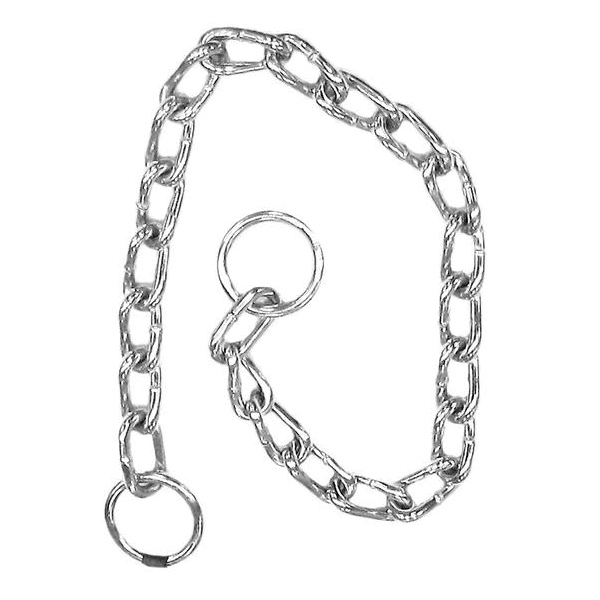12728 Chain Collar, Twist Link, 6 mm Chain, 28 in L Chain, Steel