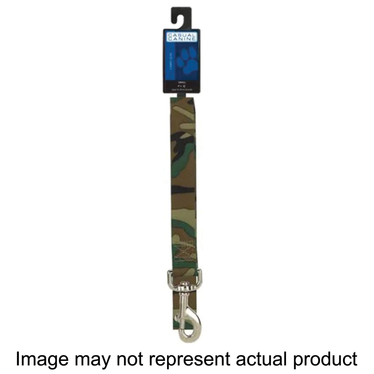 ZA6751 66 43 Dog Lead, 6 ft L, 1 in W, Nylon, Green Camo