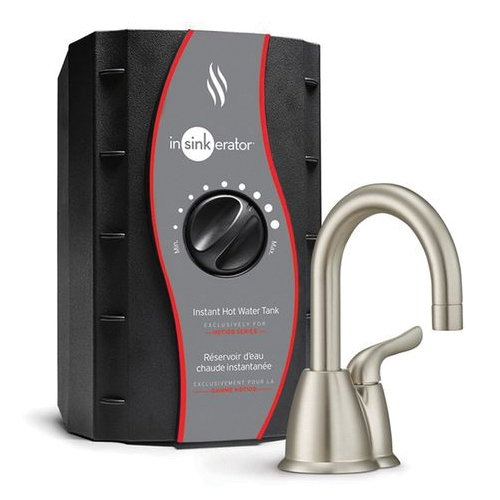 InSinkErator H-HOT150SN-SS Instant Hot Water Dispenser System Faucet, 2/3 gal Tank, Metal/Plastic/Stainless Steel - 2