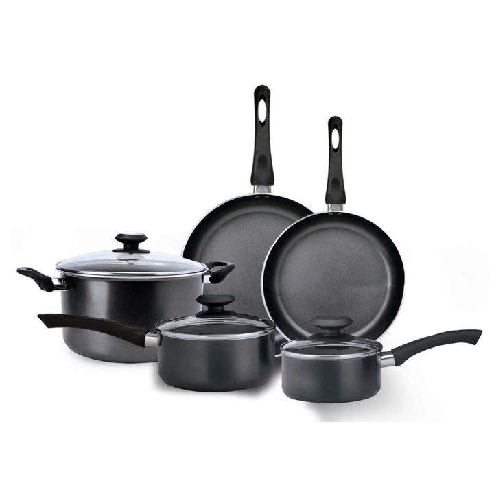 Elements Series EEGY-1208 Cookware Set, Aluminum, Gray, 8-Piece