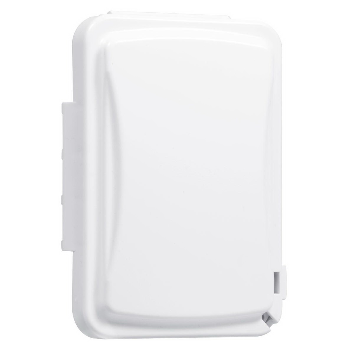 MM110W Weatherproof Flip Cover, 1.55 in L, 5.61 in W, 1-Gang, Polycarbonate, White