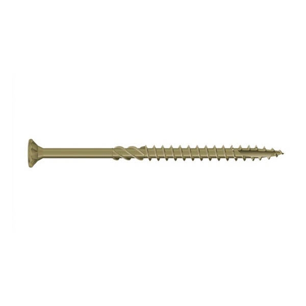 49212 Deck Screw, #9 Thread, 2-1/2 in L, Steel, Epoxy, Countersunk Head, Star Drive