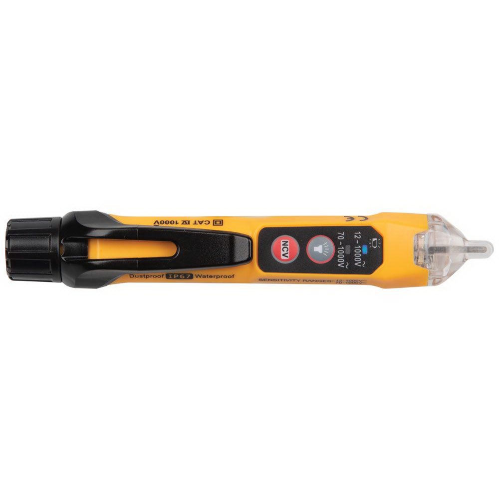 Klein Tools NCVT3P Tester with Flashlight, 12 to 1000 V, Functions: Voltage