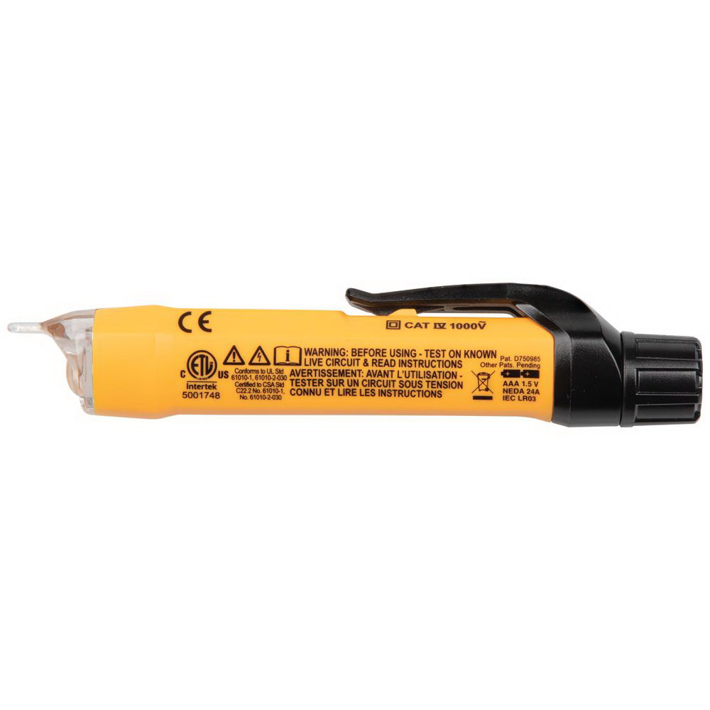 Klein Tools NCVT3P Tester with Flashlight, 12 to 1000 V, Functions: Voltage