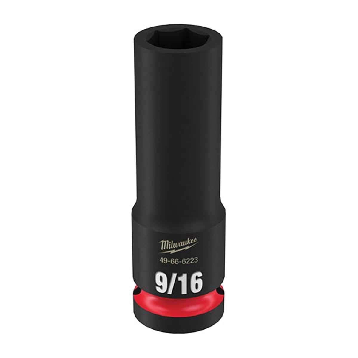 SHOCKWAVE Impact Duty Series 49-66-6223 Deep Impact Socket, 9/16 in Socket, 1/2 in Drive, Square Drive
