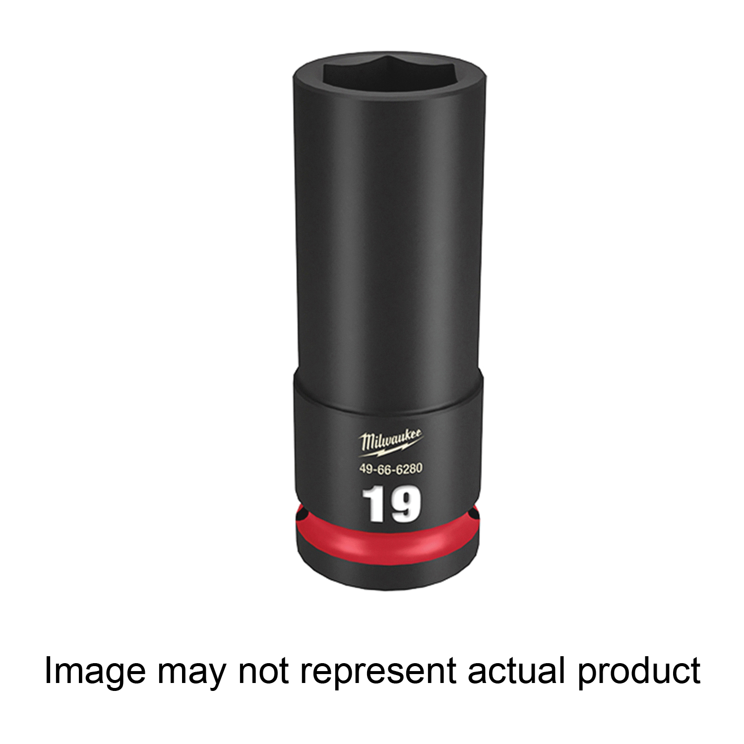 SHOCKWAVE Impact Duty Series 49-66-6283 Deep Impact Socket, 22 mm Socket, 1/2 in Drive, Square Drive, 6-Point