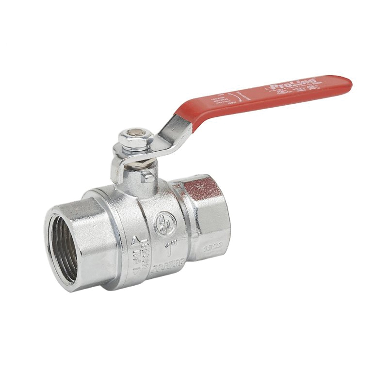 107-824-CP Ball Valve, 3/4 in Connection, FIP, 600 psi, Lever Actuator, Brass Body, -20 to 300 deg F Temperature