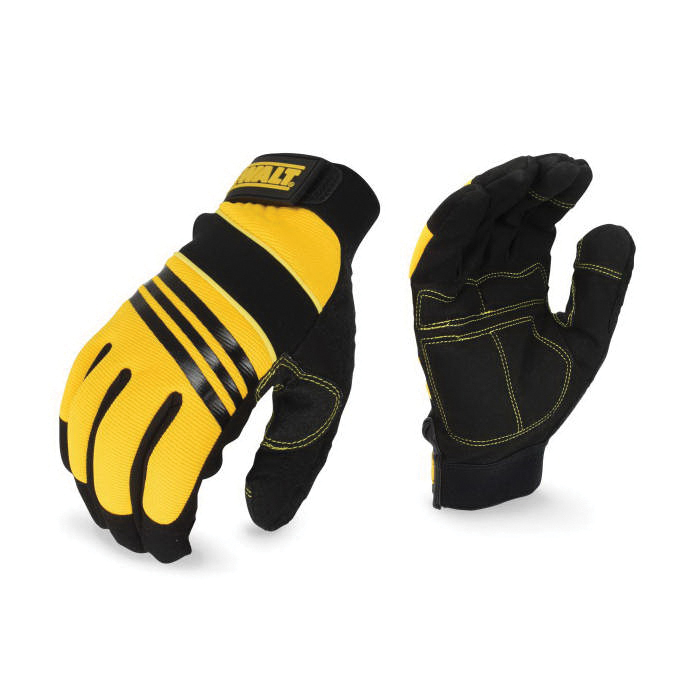 Performance Series DPG201-XL Gloves, Multi-Purpose, Men's, XL, 10.34 in L, Reinforced Saddle Thumb, Black/Yellow