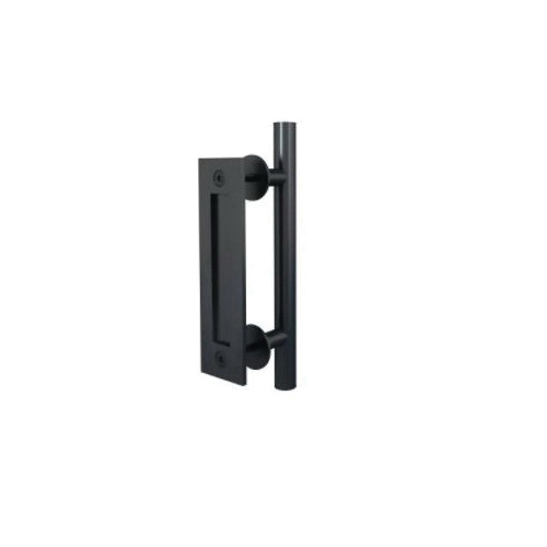Alperton Series BD414-MB Barn Door Handle, 300 mm H Handle, Steel, Matte Black