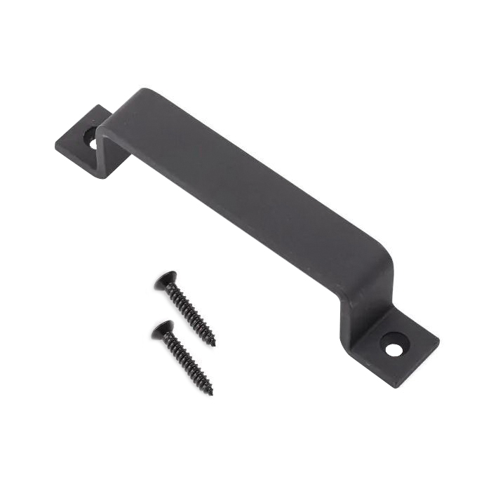 Cairns Series BD450-MB Barn Door Handle, 163 mm H Handle, Matte Black