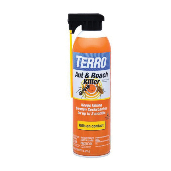 Terro T540 Ant and Roach Killer, Liquid, Spray Application, Indoor, Outdoor, 16 oz, Aerosol Can