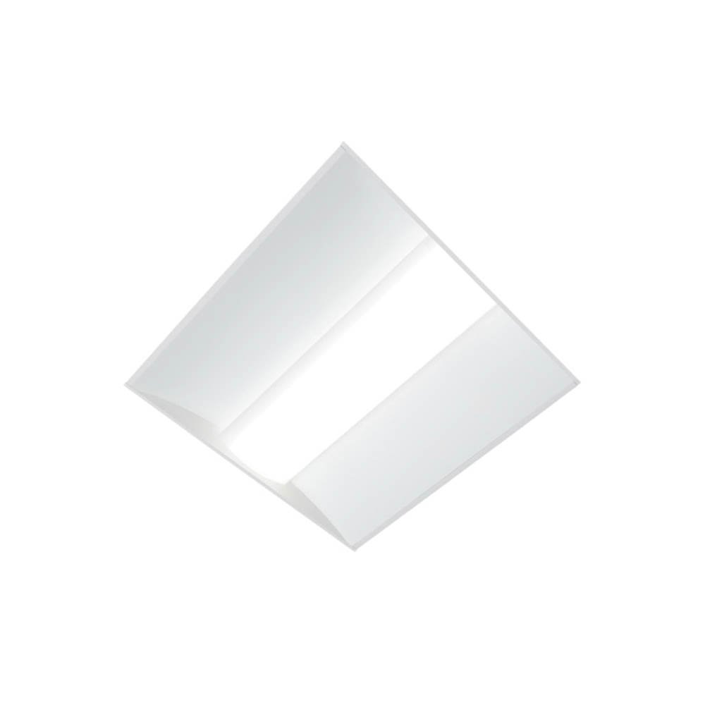 24LCRL4040C Ribbed Lens Troffer, 0.125 A, 120 to 277 V, 34.7 W, LED Lamp, 4208 Lumens