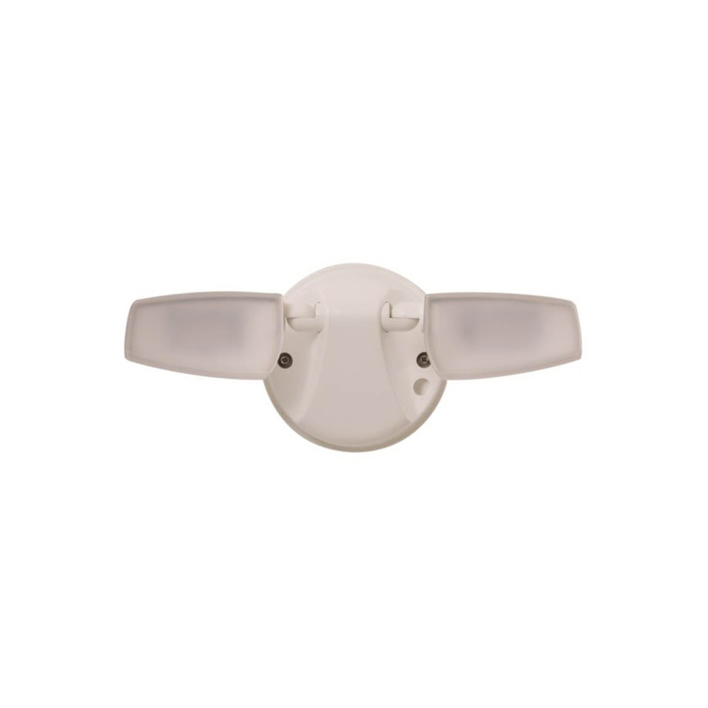 Halo ESF Series ESF1A4DW Dusk-to-Dawn Flood Light, 120 V, 15 W, LED Lamp, 1420 Lumens, 4000 K Color Temp, White Fixture