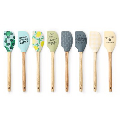 One Krumbs Kitchen Metallic Gold Handle Silicone Spoon - SHIPS ASSORTED