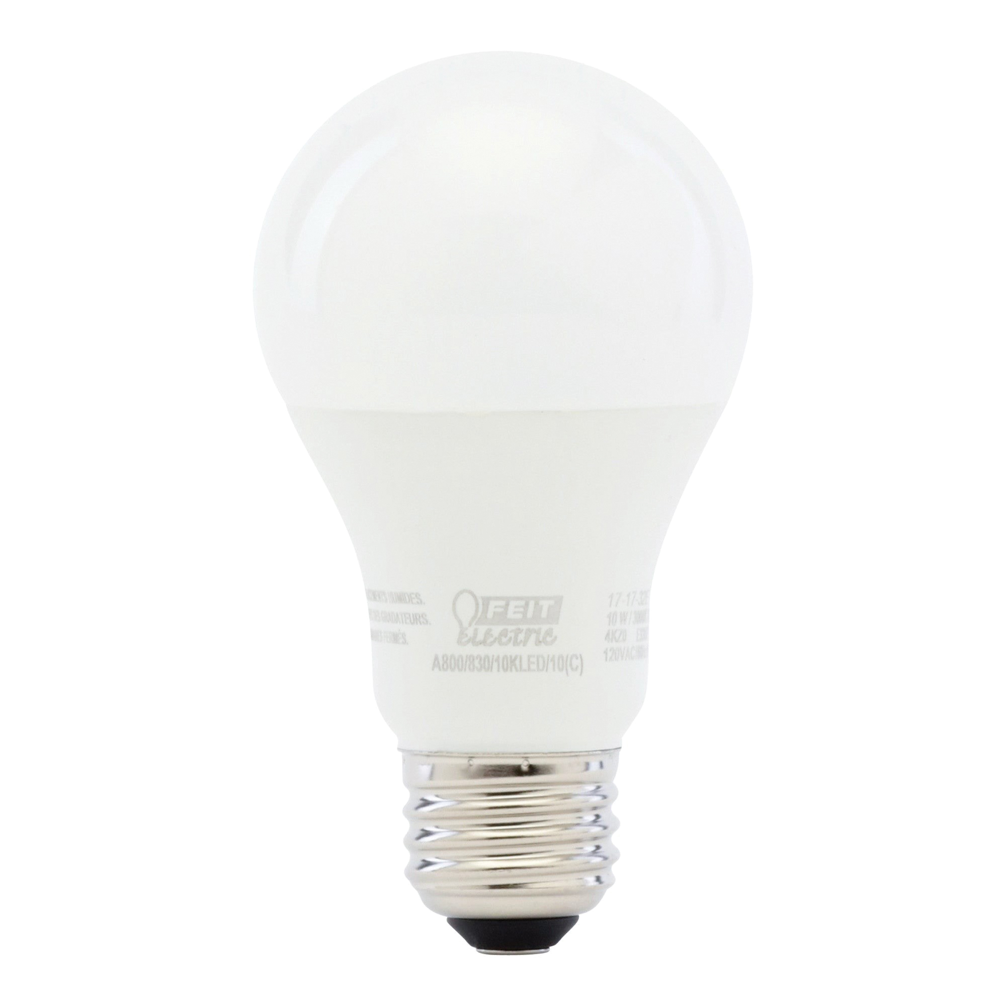 A800830/10KLED/MP/24 LED Light Bulb, 800 Lumens, 10 W, A19 Lamp, 60 W Equivalent, E26 Medium Lamp Base