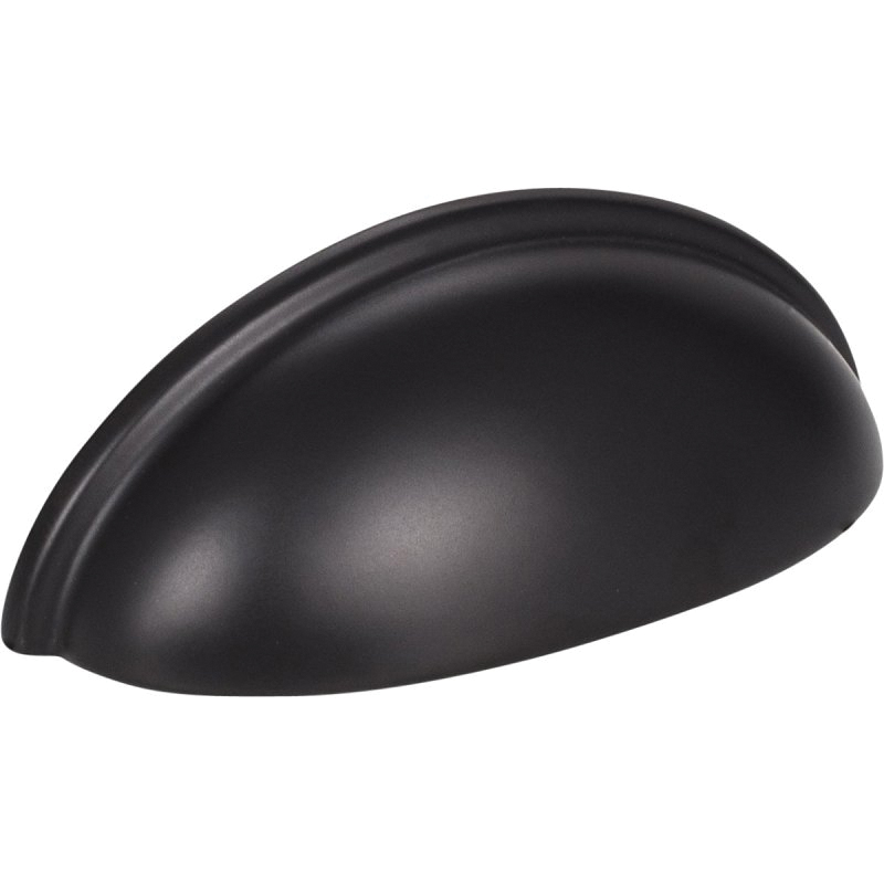 K3833MB-2 Cabinet Pull, 3.687 mm L Handle, 1-5/16 in Projection, Zinc, Matte Black