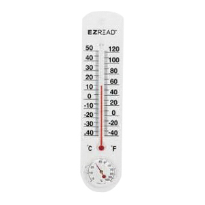 840-0051 Thermometer with Hygrometer, 9 in H Dimensions