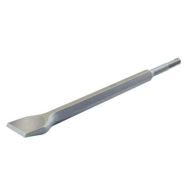 IVY Classic 47305 Bent Chisel, 1-1/2 in W Tip, SDS Plus Shank, Chrome Molybdenum Alloy Steel, Sandblasted, 10 in OAL