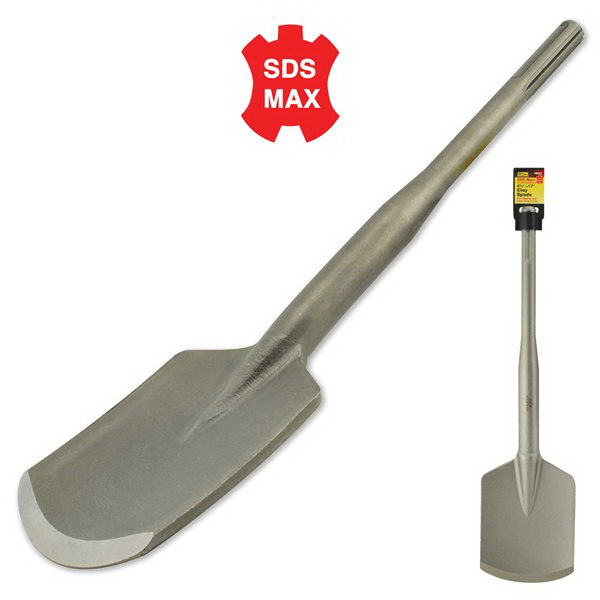 IVY Classic 48097 Clay Spade, 4-1/2 in W Tip, SDS Max Shank, Alloy Steel, 17 in OAL