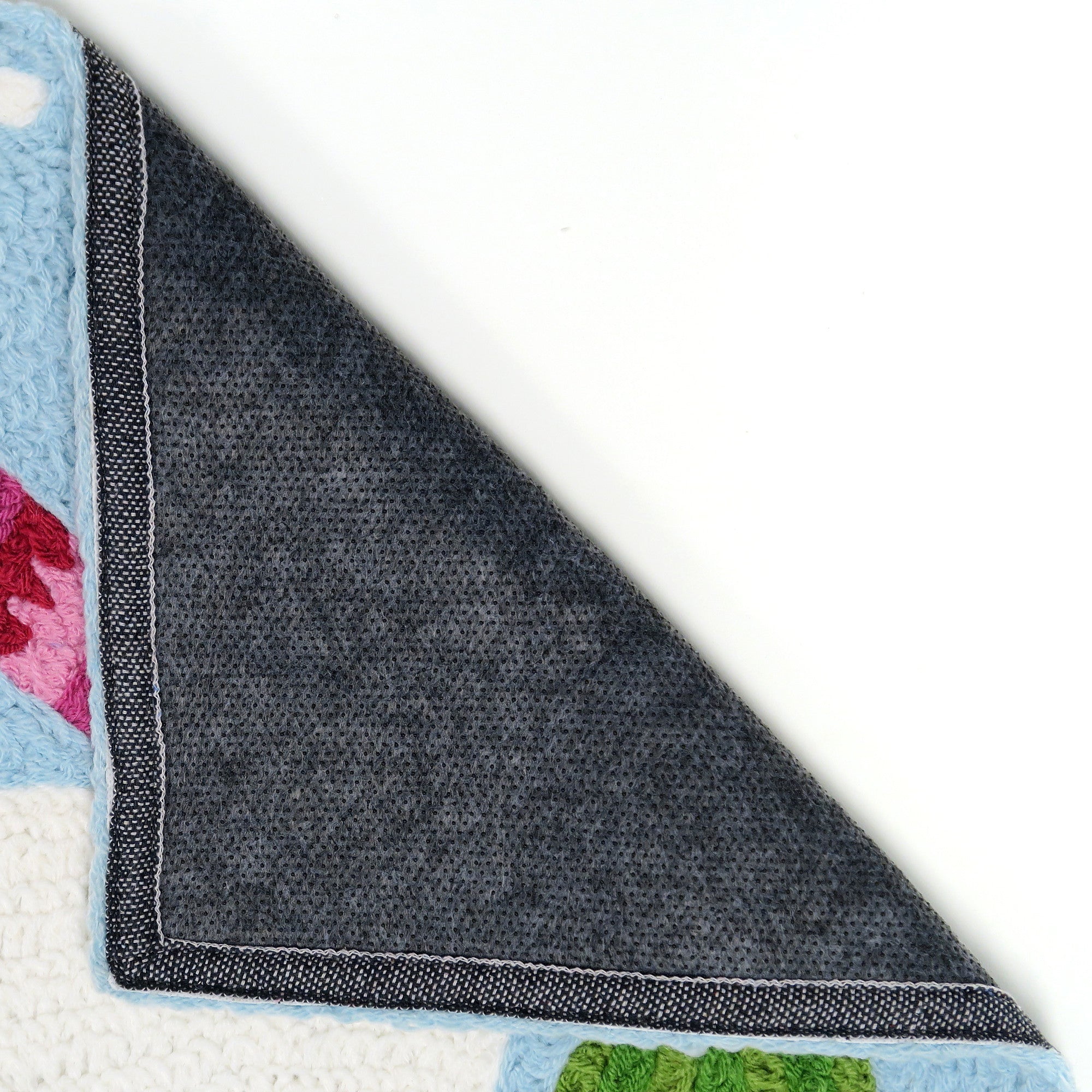 Jellybean JB-SE023 Accent Rug, 30 in L, 20 in W, Garden Lab Pattern, Polyester Rug, Black/Violet