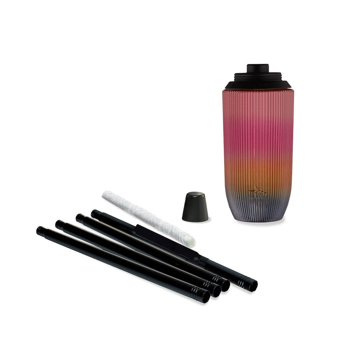 Tiki 1121092 Easy Install Rainbow Torch, 69 in H, Glass