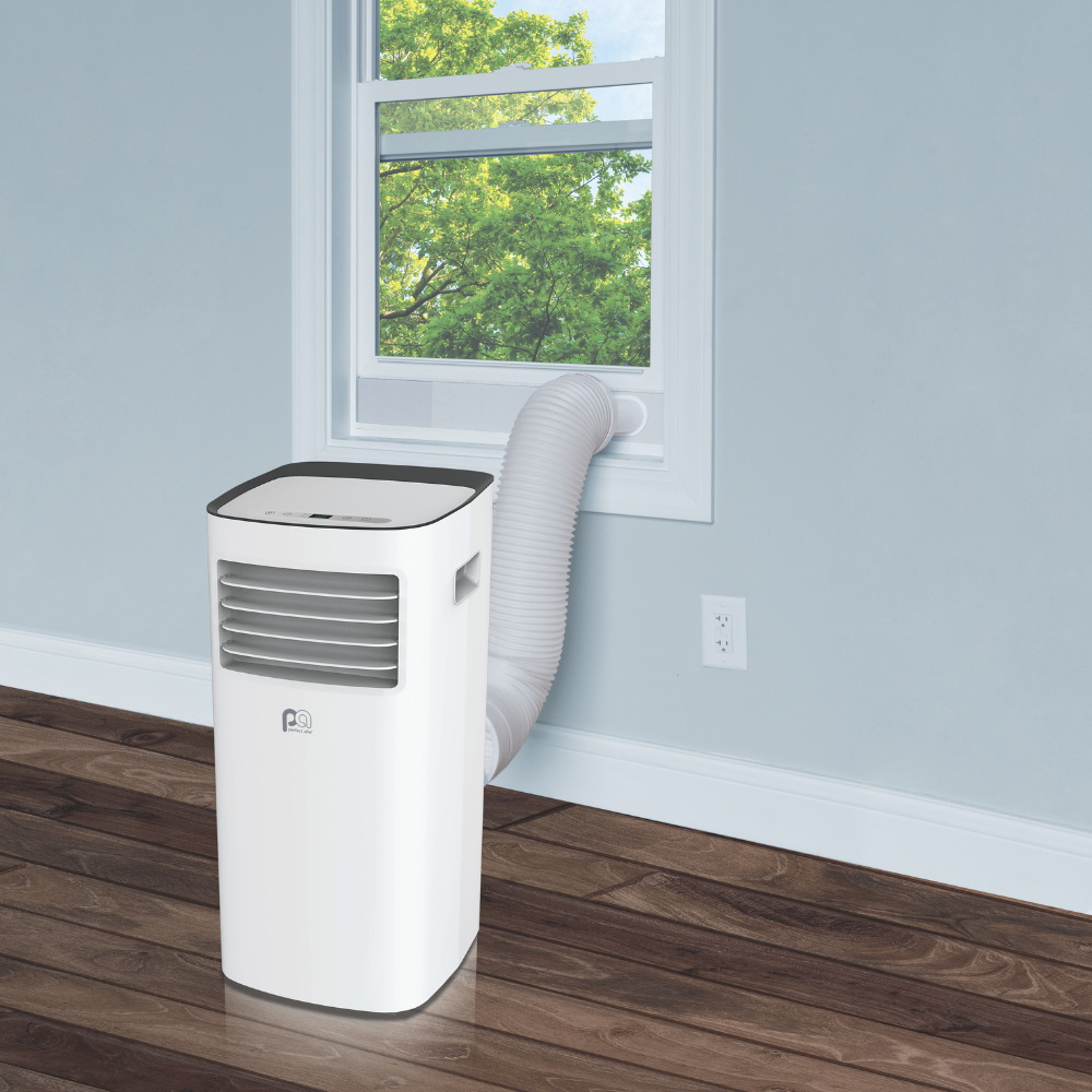 Perfect Aire 2PORT10000A Compact Portable Air Conditioner, 115 V, 10,000 Btu Cooling, 2-Speed, R32, 51 to 55 dB
