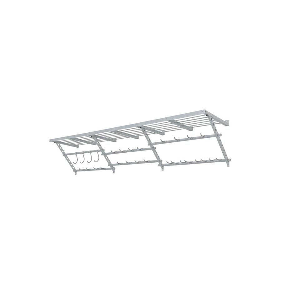 220863 Ultimate Shelf and Track Storage System, 1500 lb Capacity, Steel, Gray, 20 in L, 96 in W, 20 in H