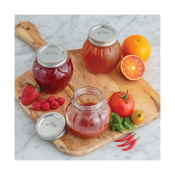 Kilner 0025.581 Orange Fruit Preserve Jar, 0.4 L, Glass - 3